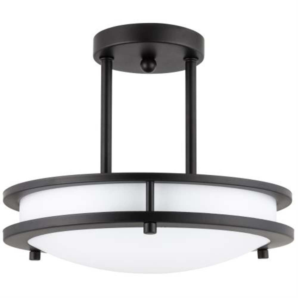 Sunlite 12-in Round LED Double Band Fixture CCT Tunable Oil Rubbed Bronze Finish