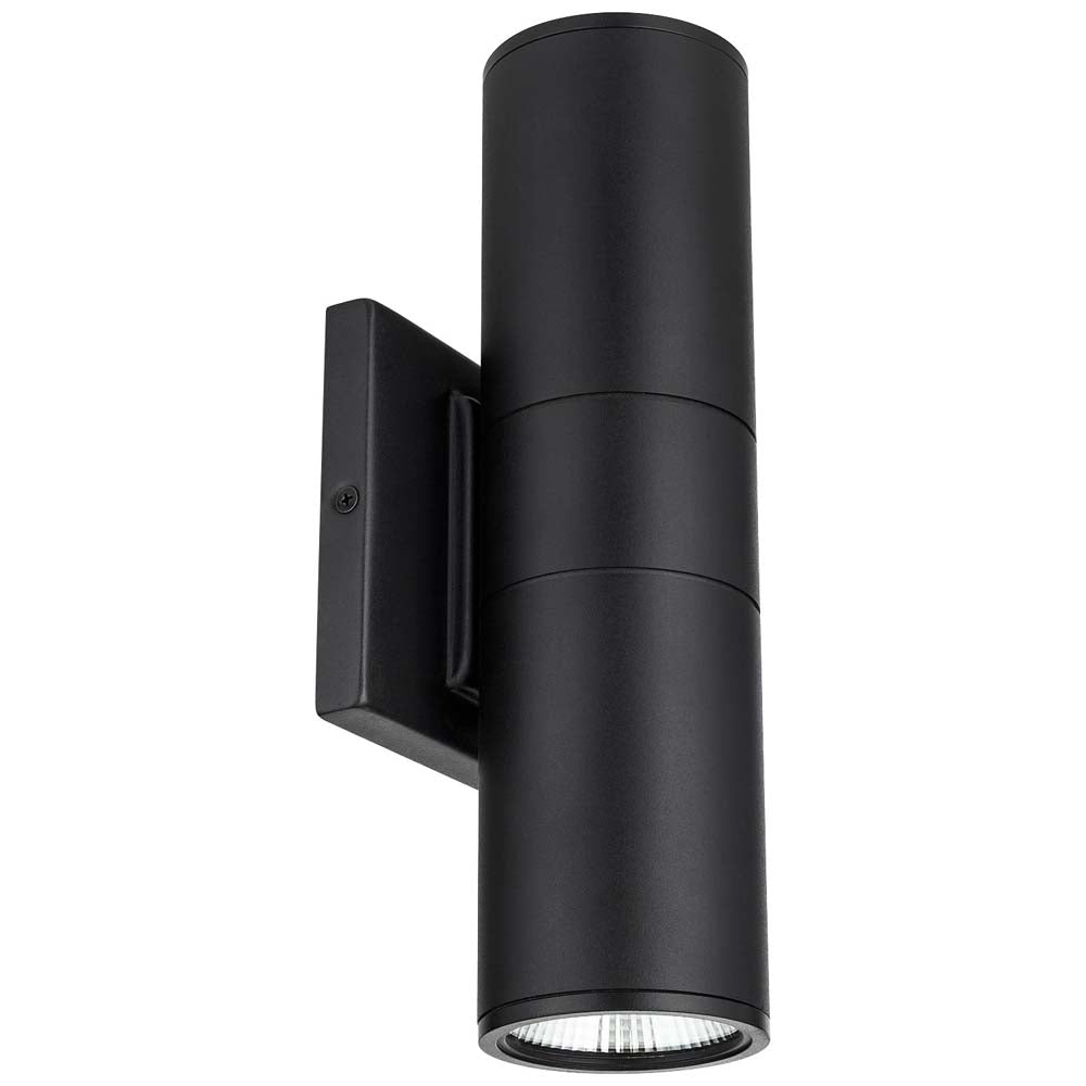 Sunlite 12-in 24w CCT Tunable LED Cylinder Outdoor Up & Down Wall Light Fixture