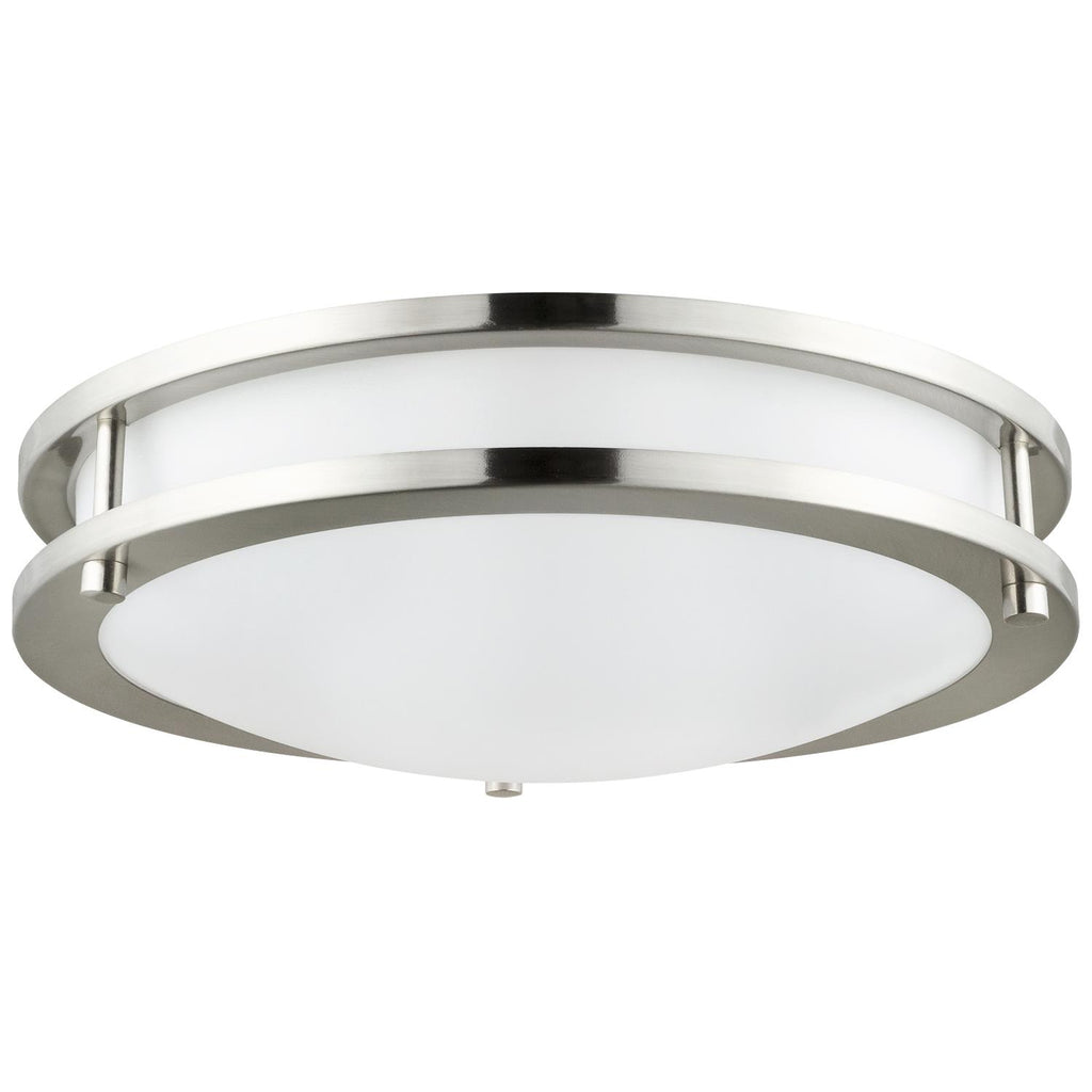 Sunlite 88315-SU 12" LED Double Band Ceiling Fixture in Brushed Nickel 4000k