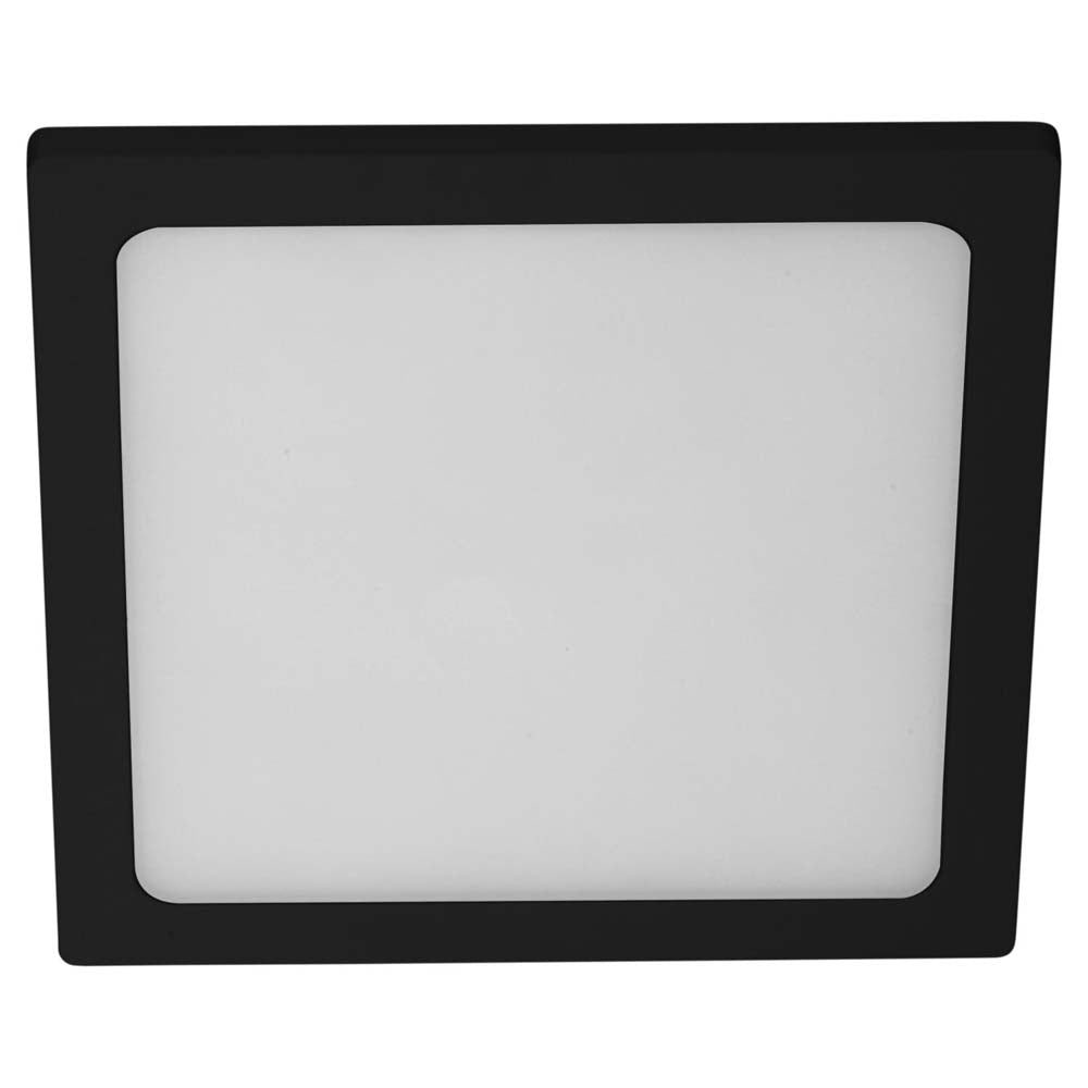 Sunlite 88663-SU 15w Square  Fixture 3000K Warm White Black/grey/White