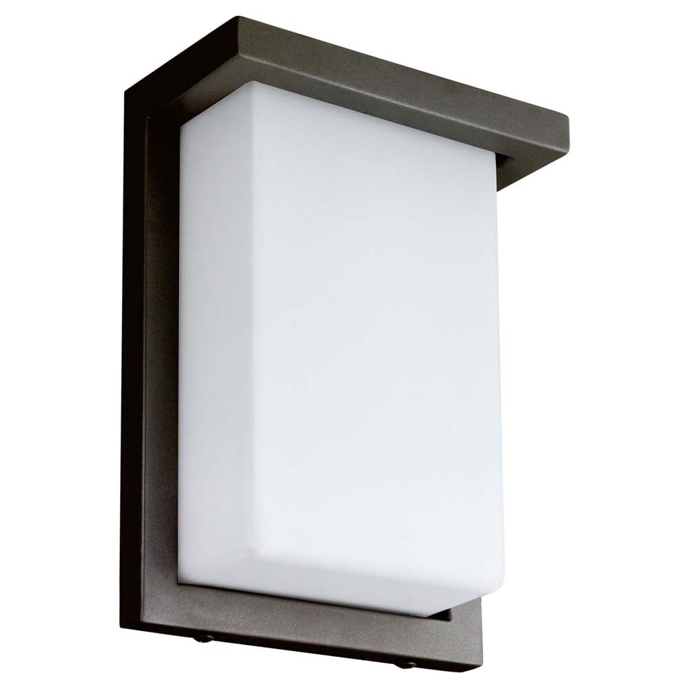 Sunlite 8-in 12w Oil Rubbed Bronze Finish Outdoor Modern Wall Sconce Fixture