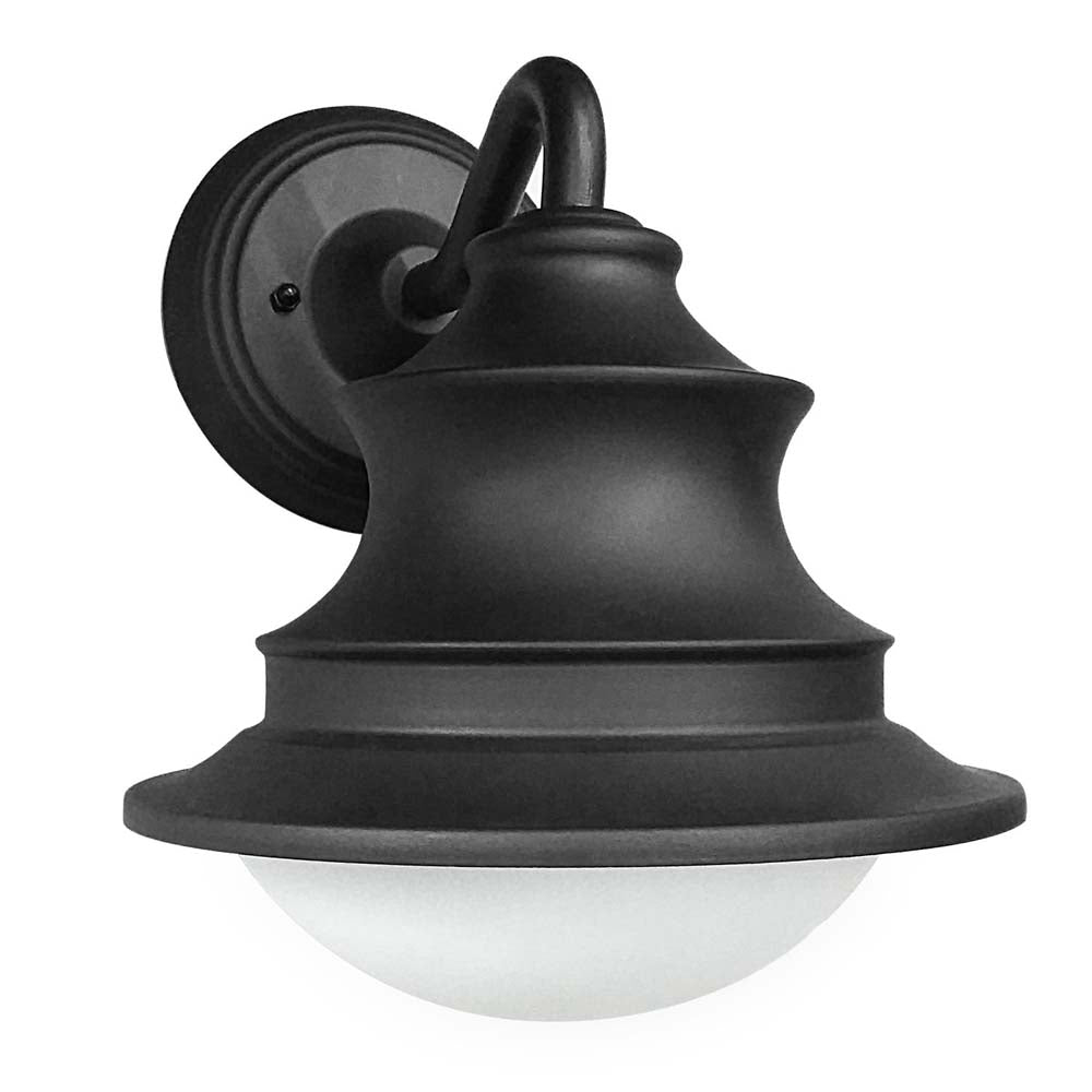 Sunlite 12w CCT Tunable LED Mission Style Outdoor Light Fixture  Black Finis