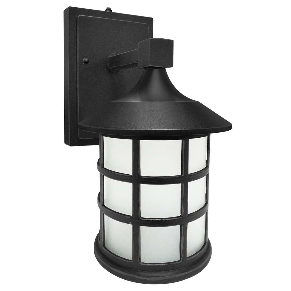 Sunlite 9w CCT Tunable LED Mission Lantern Outdoor Light Fixture Black Finish