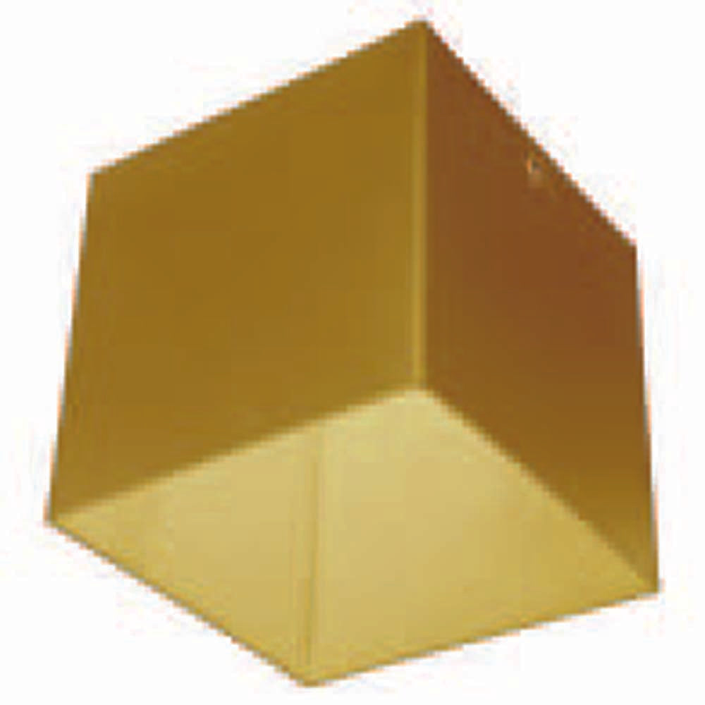 Sunlite 4-in  GU10 Base Polished Brass Finish LED Modern Cube Ceiling Downlight