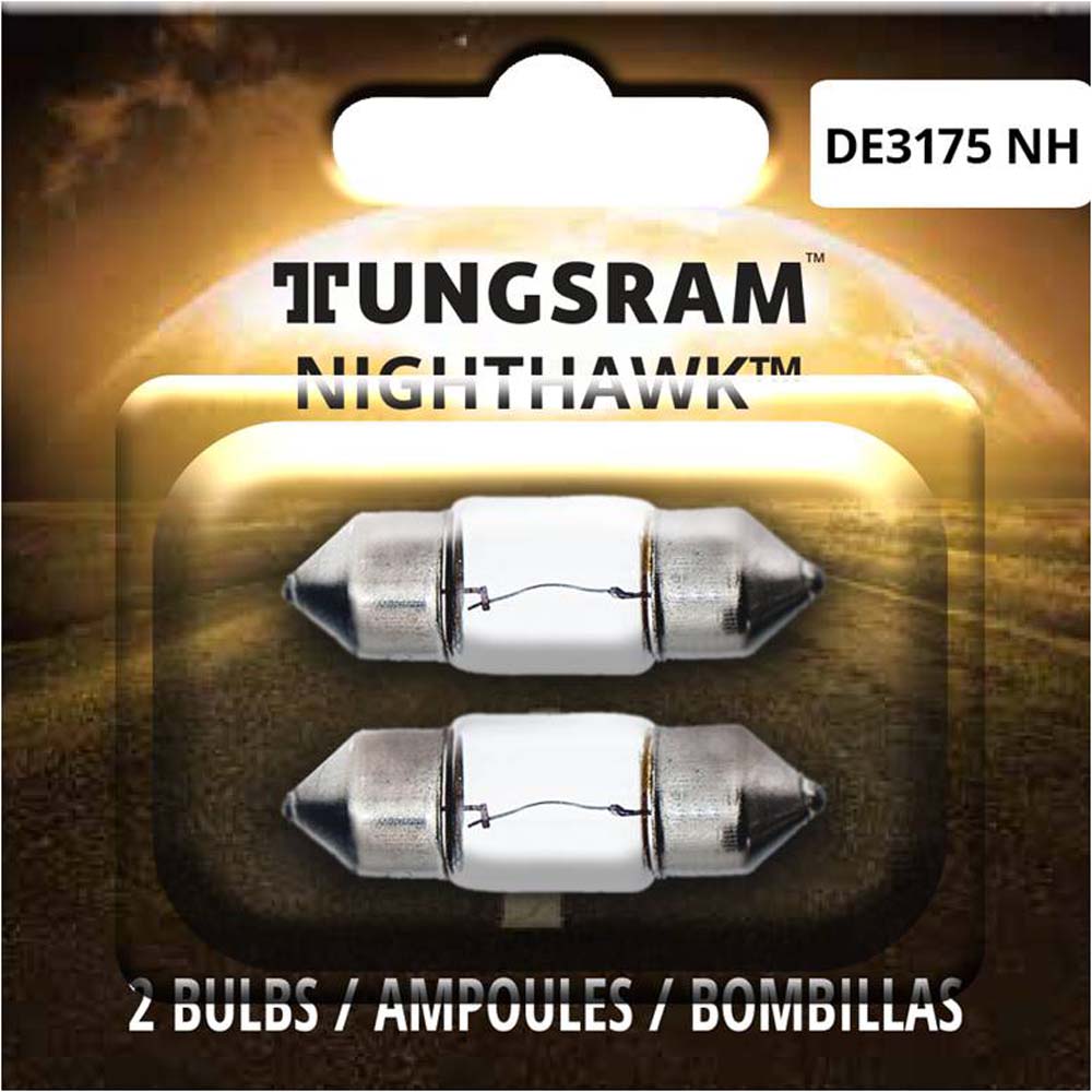 2Pk - Tungsram DE3175NH Nighthawk Miniatures Automotive Bulb