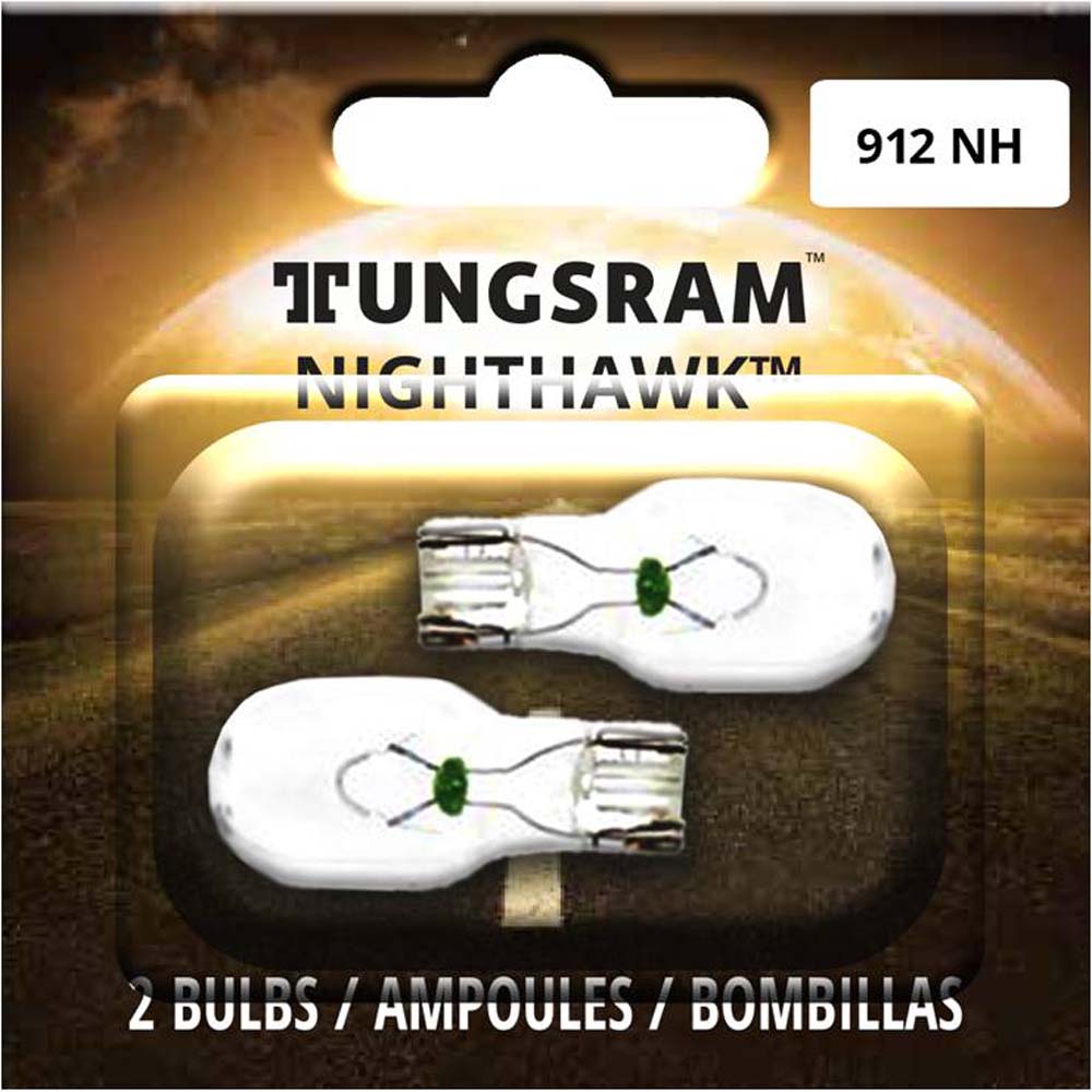 2Pk - Tungsram 912NH Nighthawk Miniatures Automotive Bulb