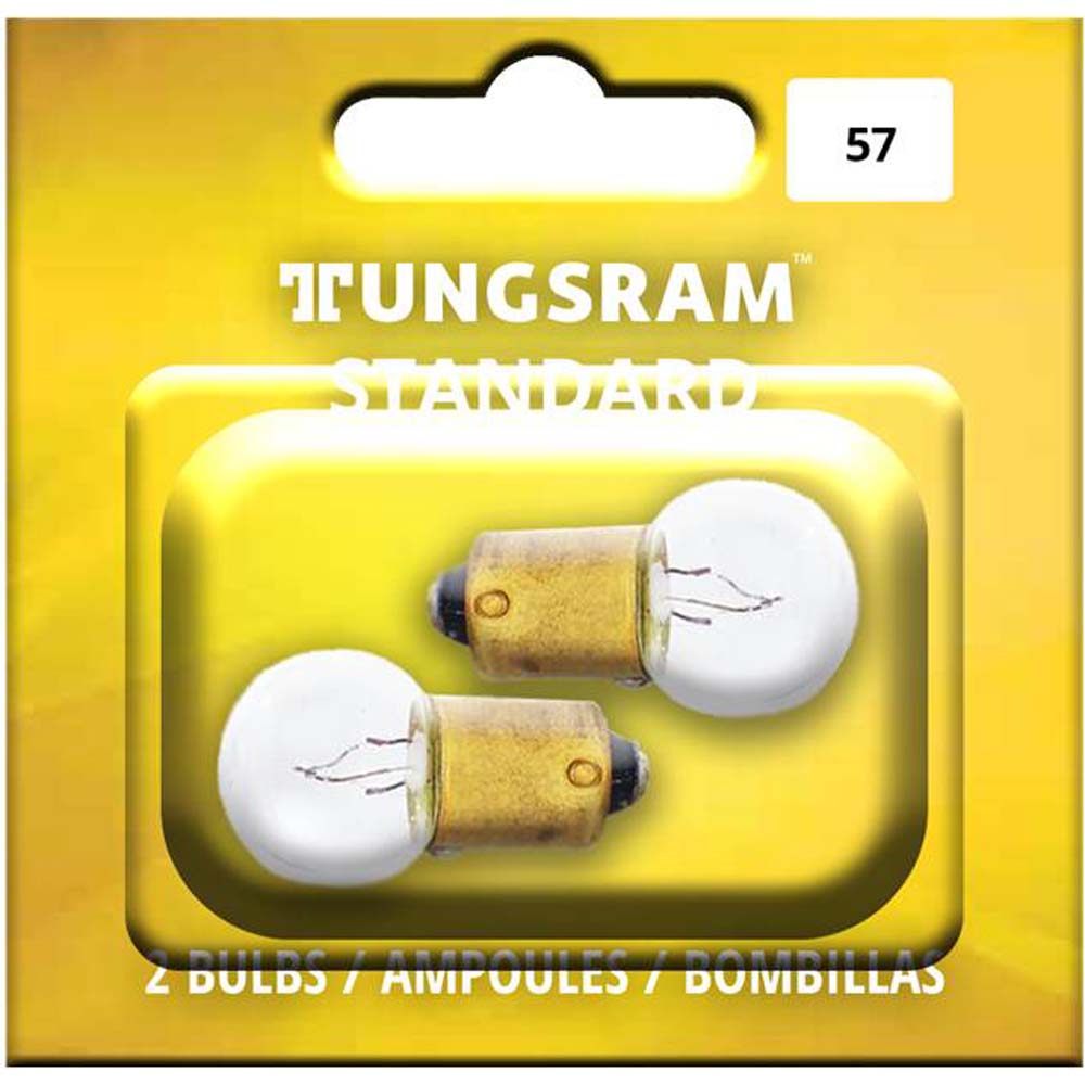 2Pk - Tungsram 57 Standard Miniatures Automotive Bulb