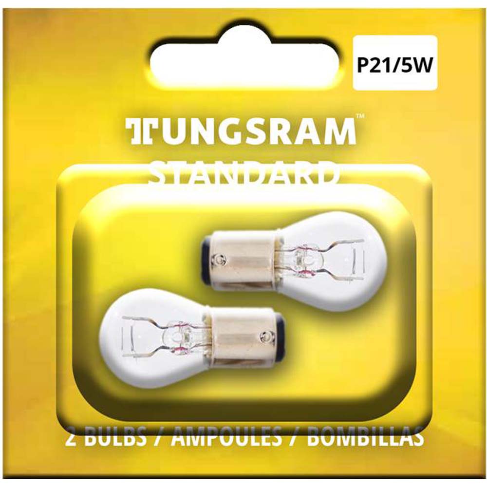 2Pk - Tungsram P21/5W Standard Miniatures Automotive Bulb