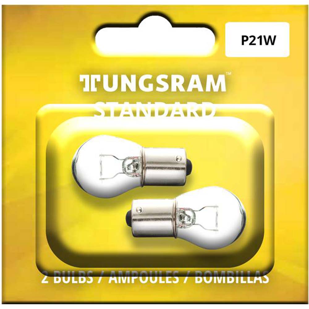 2Pk - Tungsram P21W Standard Miniatures Automotive Bulb