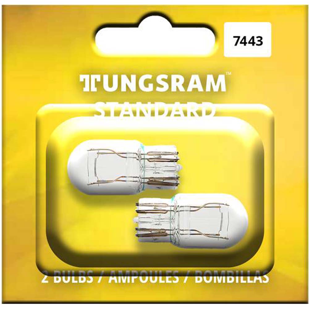 2Pk - Tungsram 7443 Standard Miniatures Automotive Bulb