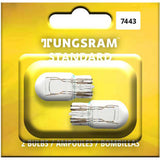 2Pk - Tungsram 7443 Standard Miniatures Automotive Bulb