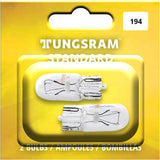 2Pk - Tungsram 194 Standard Miniatures Automotive Bulb