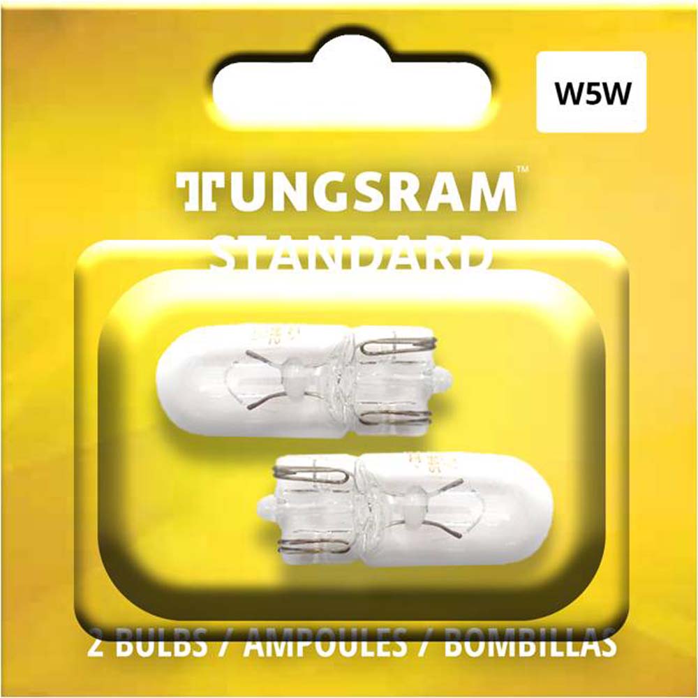 2Pk - Tungsram W5W Standard Miniatures Automotive Bulb