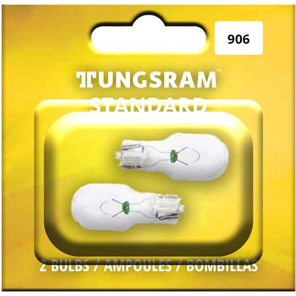 2Pk - Tungsram 906 Standard Miniatures Automotive Bulb