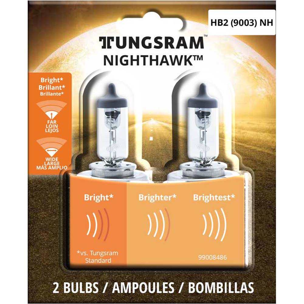 2Pk - Tungsram 9003NH Nighthawk head lamps Automotive Bulb