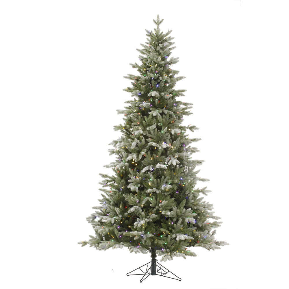 Vickerman 7.5 ft. Frosted Balsam Fir LED 1376 Tips Christmas Tree