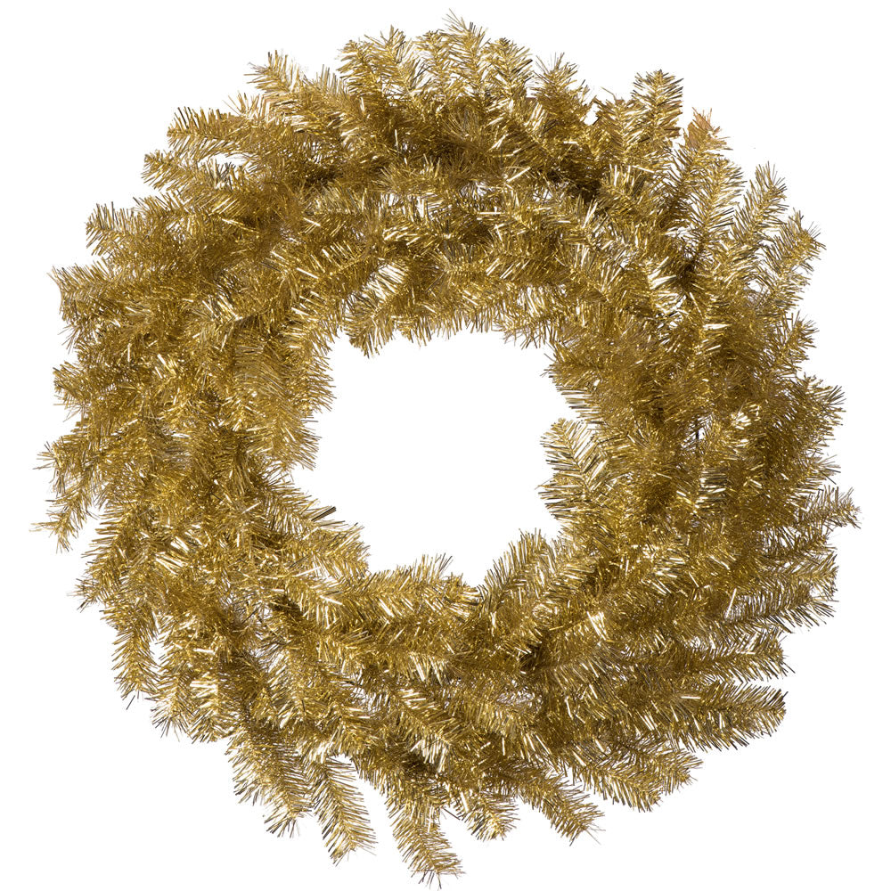 Vickerman 36 in. Gold/Silver Tinsel Wreath 210T