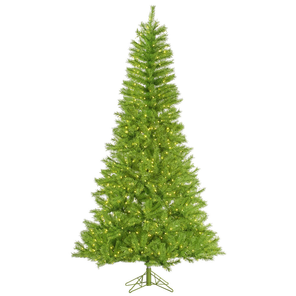 Vickerman 9 ft. Lime/Green Tinsel Incandescent 1645 Tips Christmas Tree