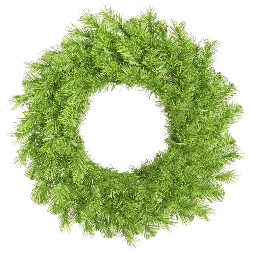 Vickerman 36 in. Lime/Green Tinsel Wreath 210T