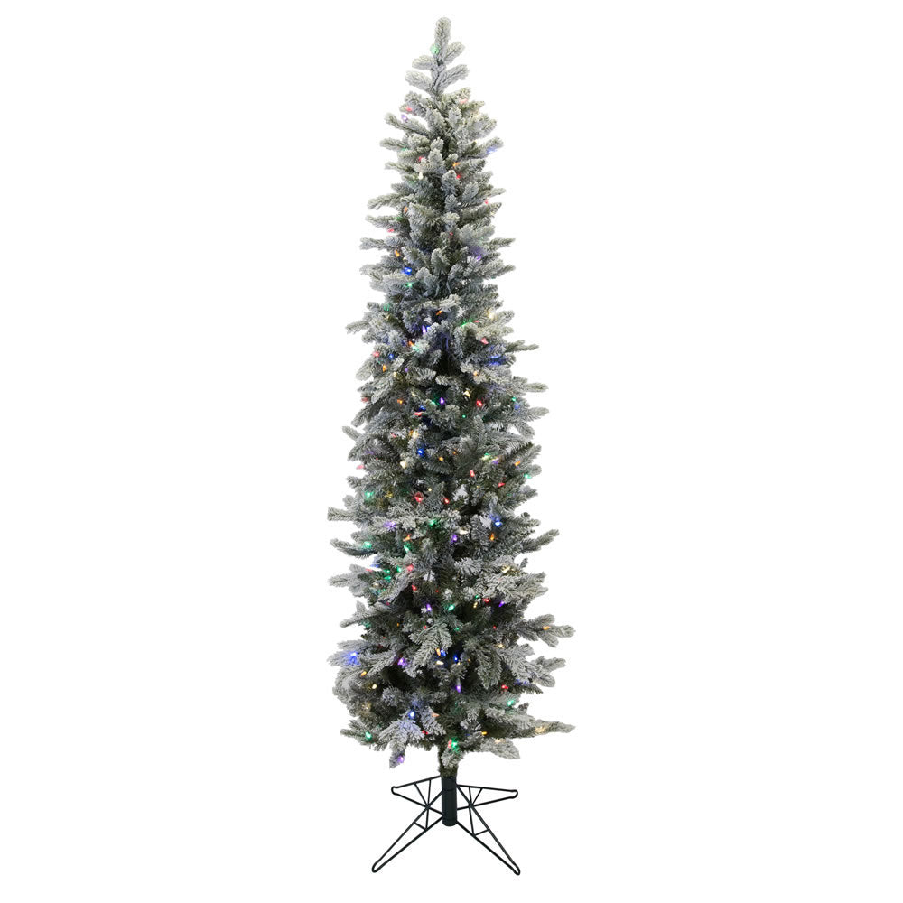 5Ft. Frosted Glitter Tannenbaum Pine Tree 294Tips 150 Led Multi Lights