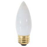 Satco A3537 25W 130V B11 White E26 Medium Base Incandescent light bulb - 2 pack