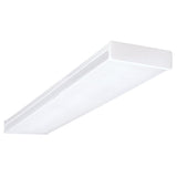 NICOR 4 Ft. Dimmable LED Wraparound with Prismatic Acrylic Lens in 3000K