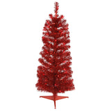 Vickerman 2' Red Pencil Artificial Christmas Tree 35 Red LED Lights 87 PVC Tips