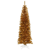 Vickerman 3' Antique Gold Tree - 50 Warm White LED Lights - 105 PVC Tips