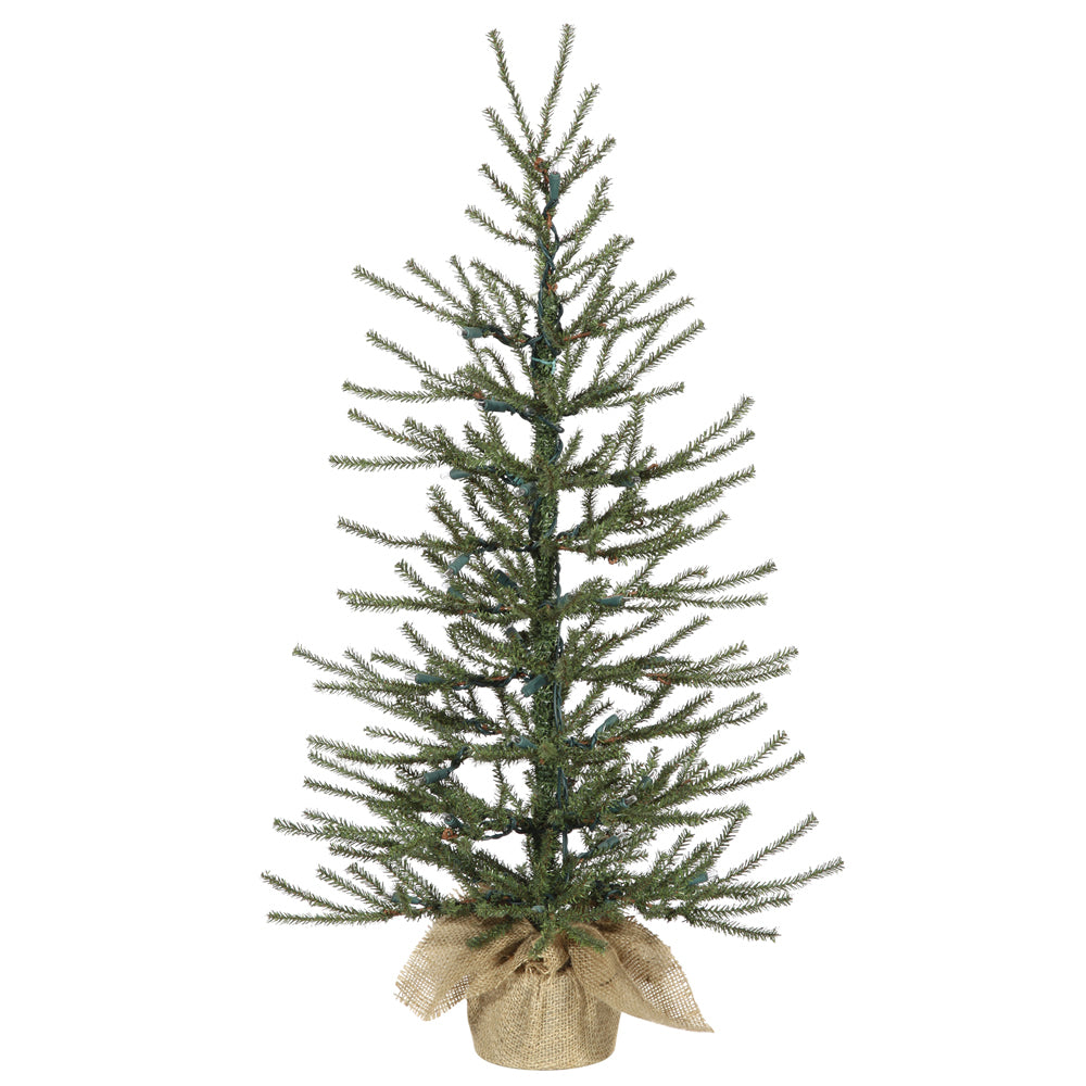 Vickerman 36" Unlit Angel Pine Artificial Christmas Tree - Burlap base