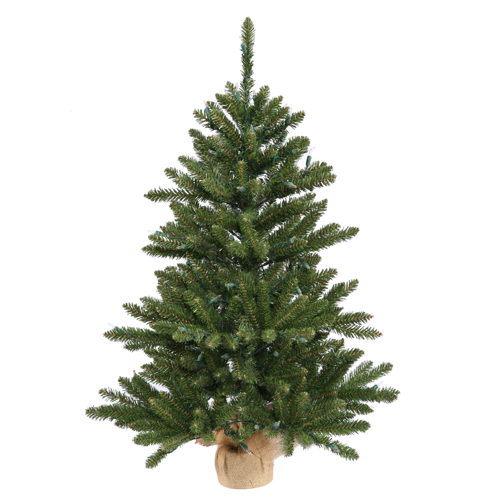 Vickerman 24" Unlit Anoka Pine Artificial Christmas Tree - Burlap base