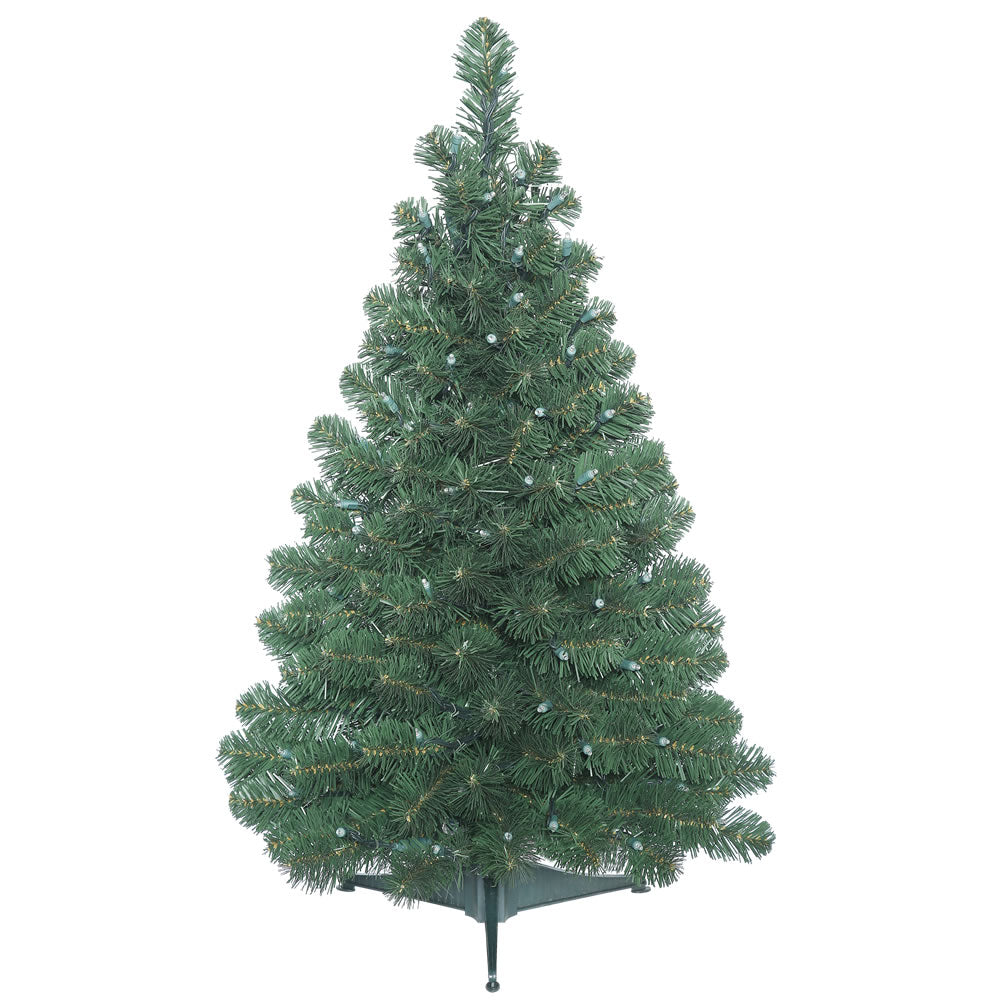 Vickerman 3' Unlit Oregon Fir Artificial Christmas Tree w/ Pull Down Branches