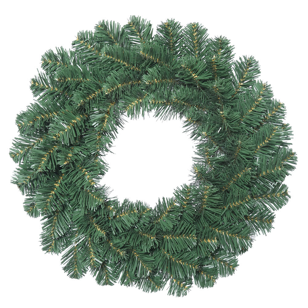 18" Unlit Oregon Fir Wreath 66 Tips