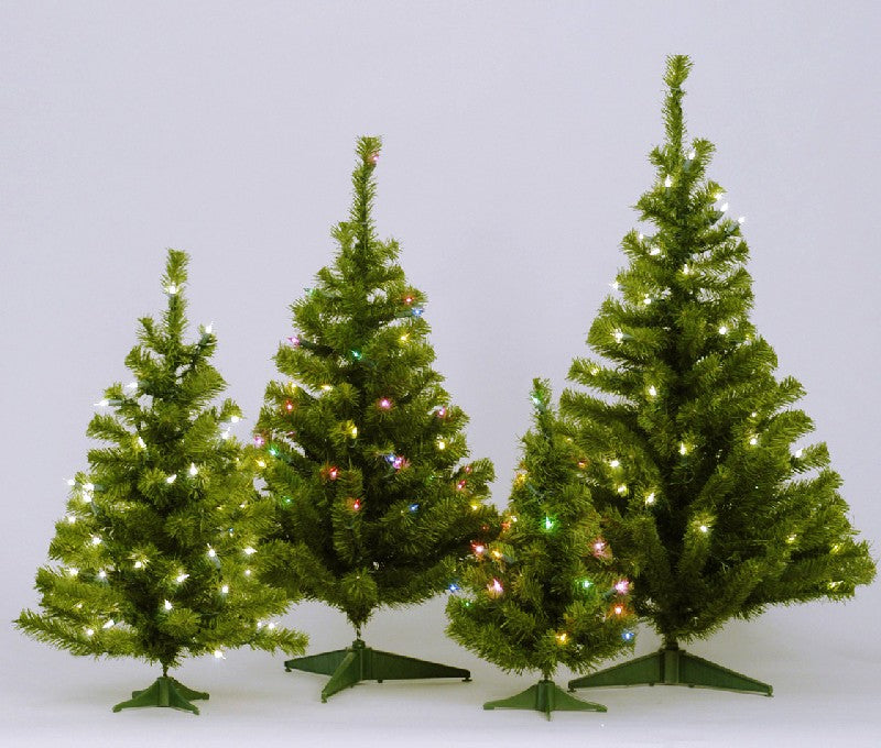 Vickerman 30" Canadian Pine Artificial Christmas Tree - 35 Multi-colored Lights