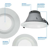 NICOR 6 inch Recessed Commercial LED Downlight, Black, 2700K_2