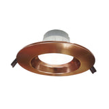NICOR 6 inch Recessed Commercial LED Downlight, Aged Copper, 5000K - BulbAmerica