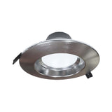 NICOR 6 inch Recessed High-Output LED Downlight, Nickel, 2700K - BulbAmerica
