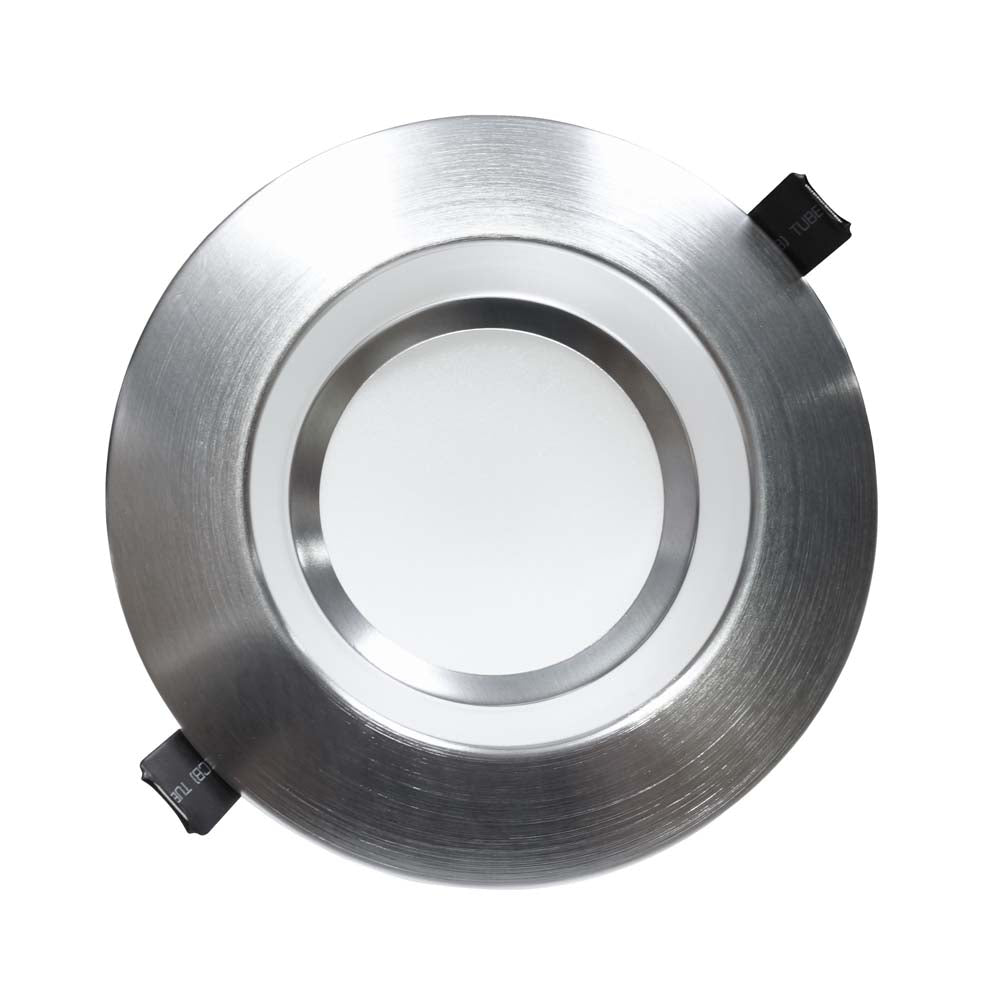NICOR 6 inch Recessed High-Output LED Downlight, Nickel, 3500K