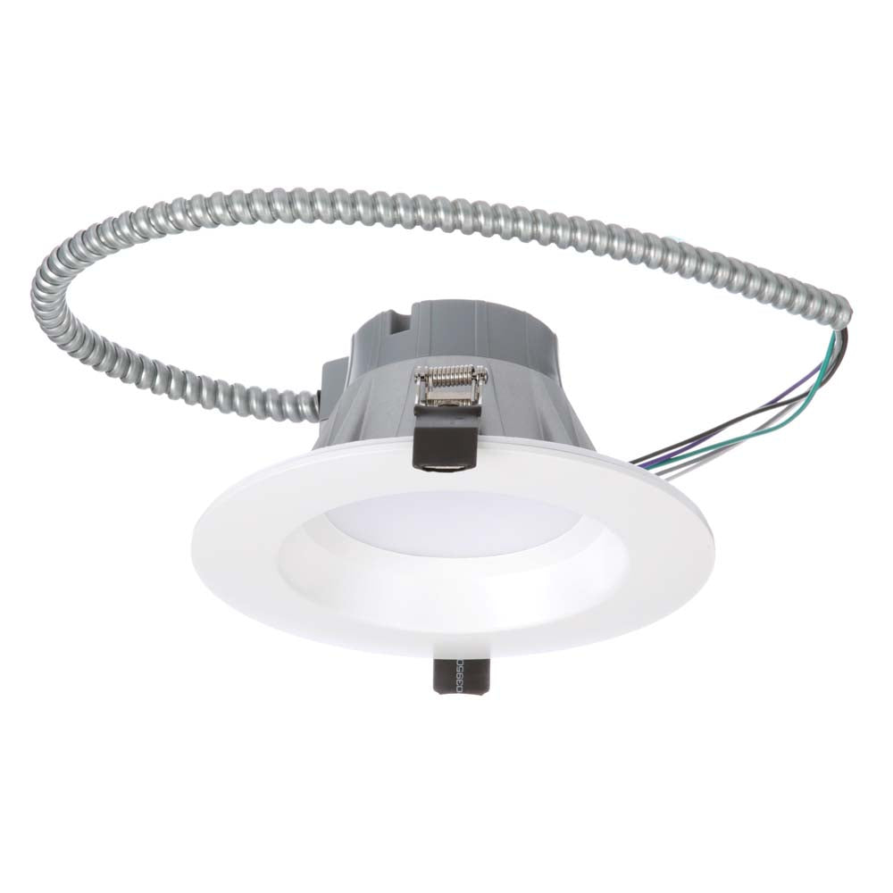 NICOR 6 inch Recessed High-Output LED Downlight, White, 5000K