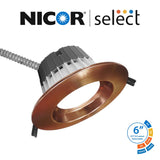 Nicor CLR-Select 6-inch Aged Copper Commercial Canless LED Downlight Kit_3