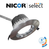 Nicor CLR-Select 6-inch Nickel Commercial Canless LED Downlight Kit_3