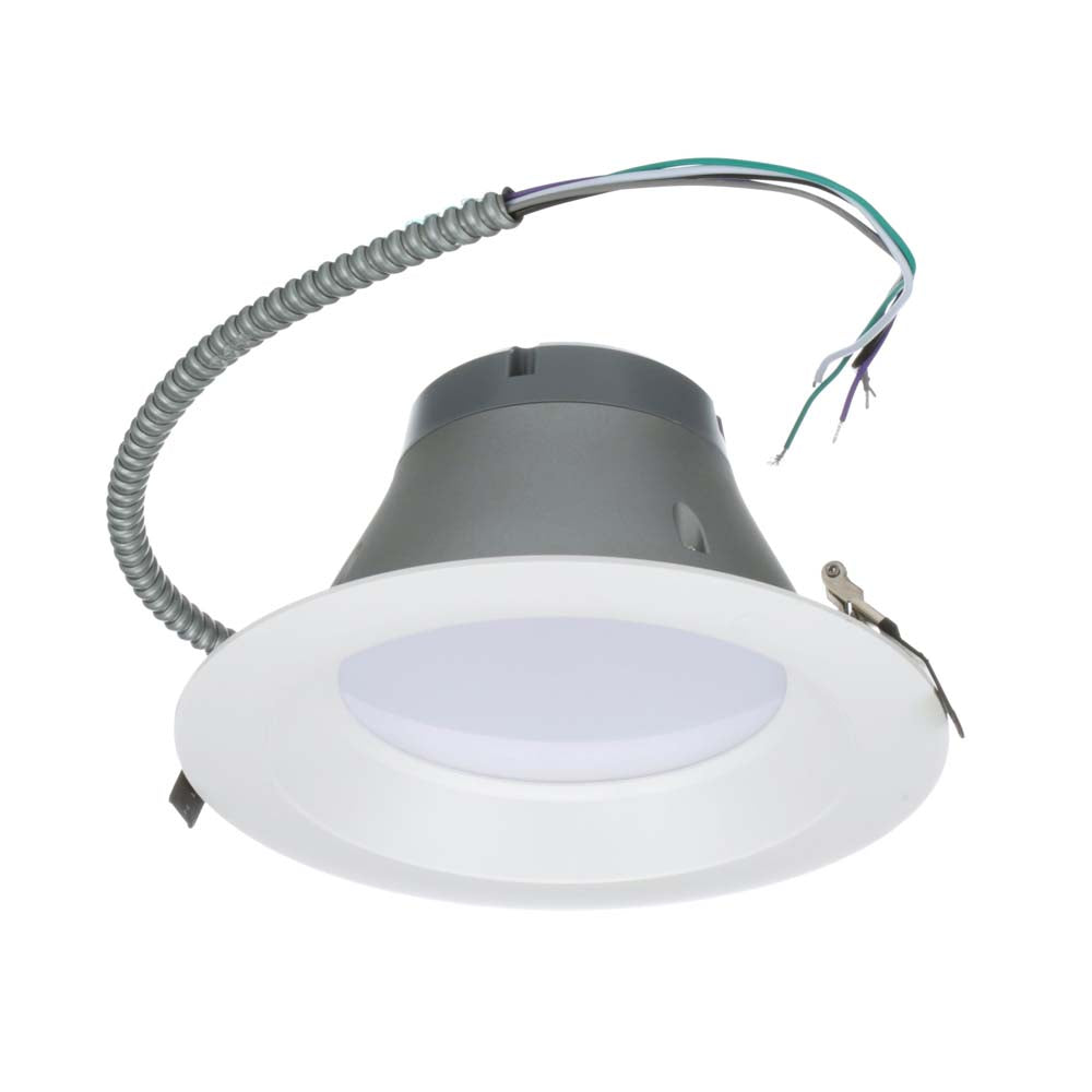 NICOR 8 inch Recessed Commercial LED Downlight, White, 2700K