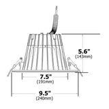 Nicor CLR-Select 8-inch White H/O Commercial Canless LED Downlight Kit_4