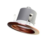 NICOR 4in. LED Downlight 644Lm 2700K in Aged Copper Round Recessed Light - BulbAmerica