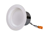 NICOR 4in. LED Downlight 644Lm 2700K in White w/ Baffle Round Recessed Light_5