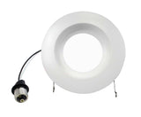 NICOR 5/6in. 853Lm LED Downlight in White w/ Baffle, 2700K Round Recessed Light_2