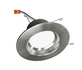 NICOR 5/6in. 878Lm LED Downlight in Nickel, 3000K Round Recessed Light_3