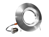 NICOR 5/6in. 901Lm LED Downlight in Nickel, 4000K Round Recessed Light_1