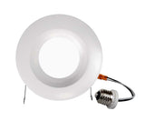 NICOR 5/6in. 901Lm LED Downlight in White, 4000K Round Recessed Light - BulbAmerica