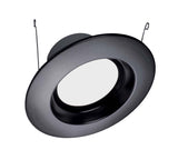 NICOR 5/6in. 919Lm LED Downlight in Black, 5000K Round Recessed Light_3