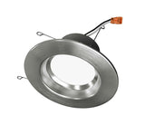 NICOR 5/6in. 1233Lm LED Downlight in Nickel, 3000K  Round Recessed Light_1